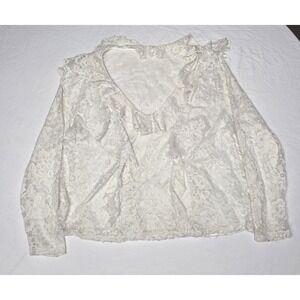 Shein Curve Lace Longsleeve Top Size 1XL